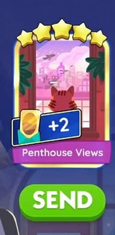 Set 23 5 Stars⭐ Golden Stickers Cards - Penthouse Views