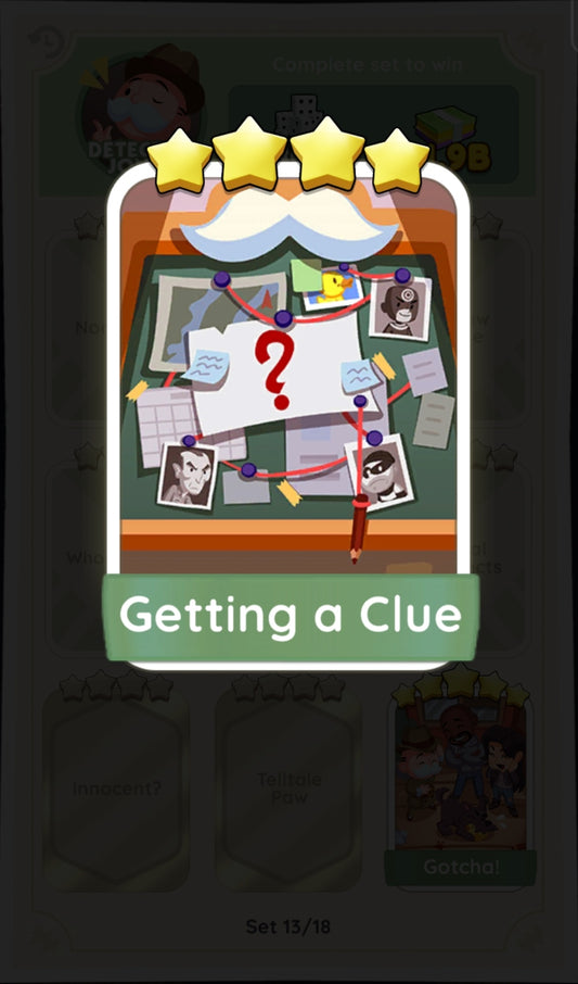 Set 13 - Getting a Clue